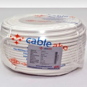 Ako Elektrik Kablosu Beyaz 100 Metre 5 x 2.5mm2