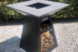 Corten Bahçe Barbeqü Siyah 90cm BG07