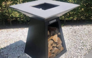 Corten Bahçe Barbeqü Siyah 90cm BG07