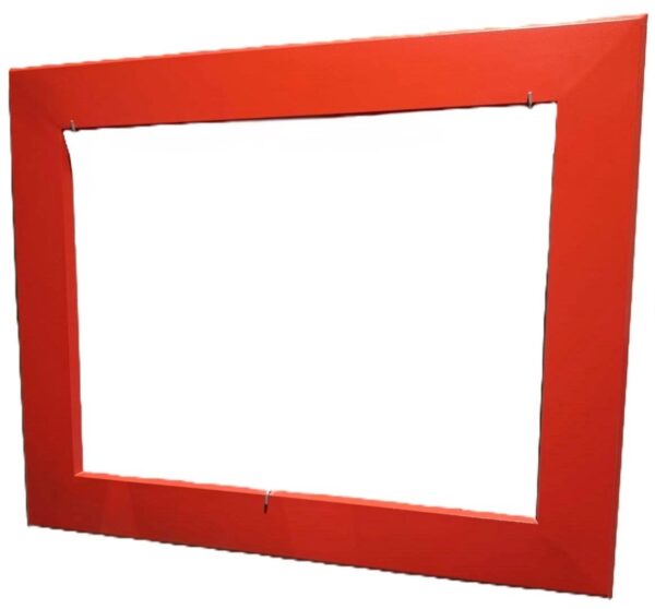 Alüminyum Şömine Çerçevesi 70'lik Kırmızı 70x54cm