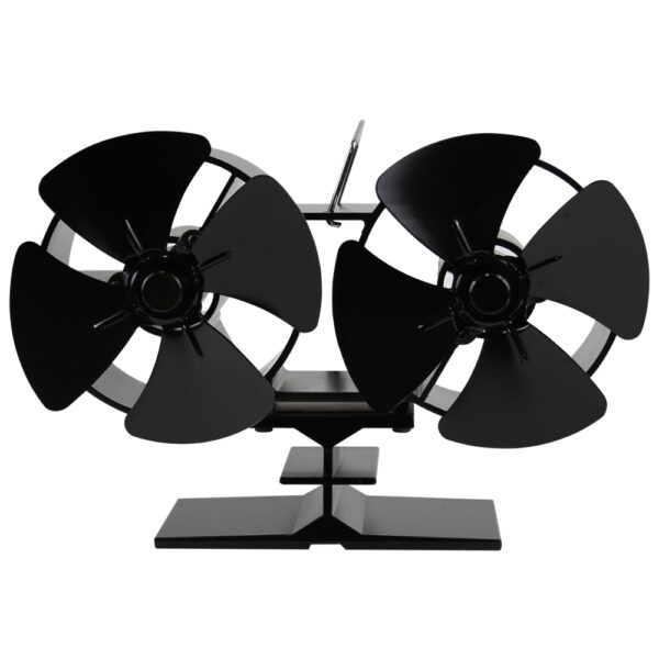 Isıyla Çalışan Fan 2li 8 Bıçaklı + Termometre
