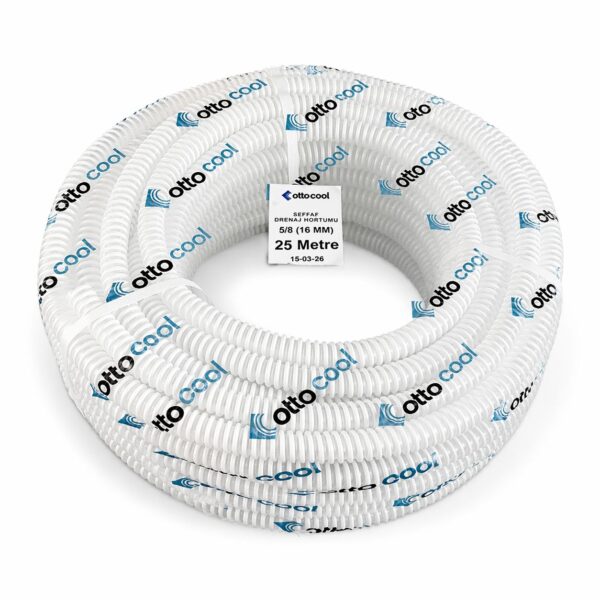 Ottocool Klima Drenaj Hortumu Şeffaf 5/8 16mm 25 Metre