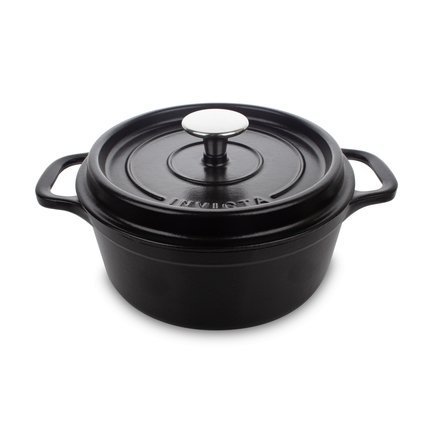 Invicta Casseroles Döküm Tencere Mat Siyah 26cm 402261