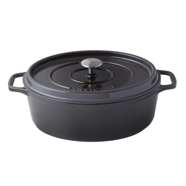 Invicta Casserroles Oval Döküm Tencere Grafit Gri 29cm 403297