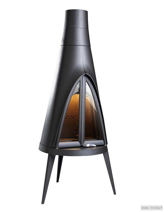 Invicta Pow Wow Chimney Döküm Soba 615244 (P915244)