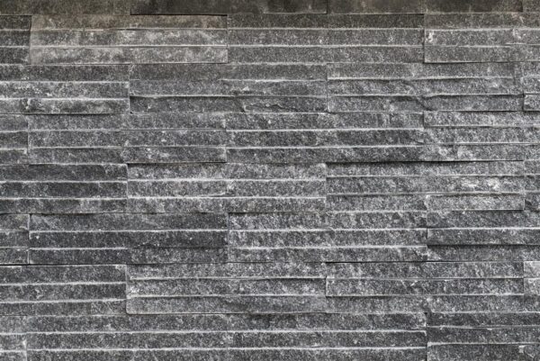 Doğal Duvar Taşı Crystal Black Line Chiseled Marble