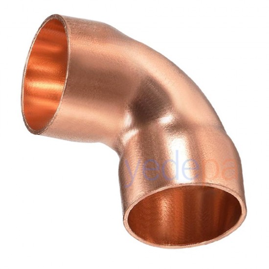 Bakır Dirsek 90 Derece SL1 3/8" veya L35mm