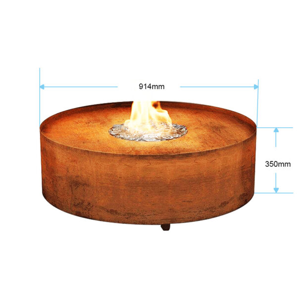 Corten Gazlı Bahçe Ateşi GF13