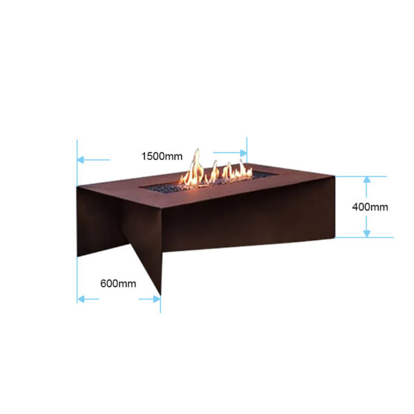 Corten Gazlı Bahçe Ateşi GF1