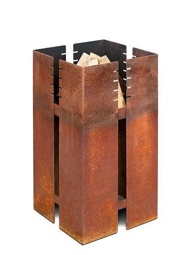 Corten Odunlu Bahçe Şöminesi 90cm FP17