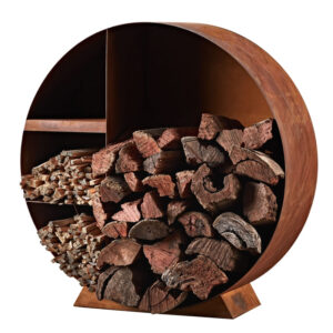 Silindir Bölmeli Corten Odunluk WS05