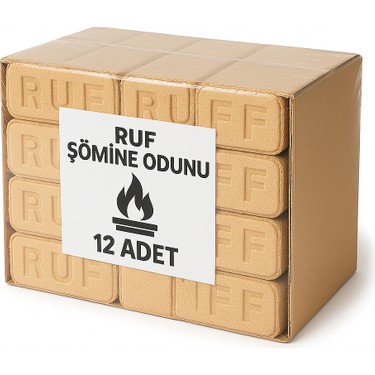 Ruf Vakumlu Sıkıştırılmış Enerji Odunu 1 Paket 12li - Görsel 2