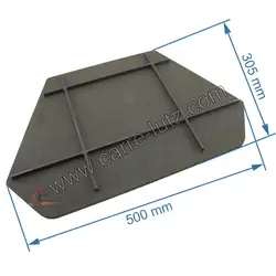 Invicta Deflecteur Hearth 800 Camlı Eski Üst Plaka 80lik