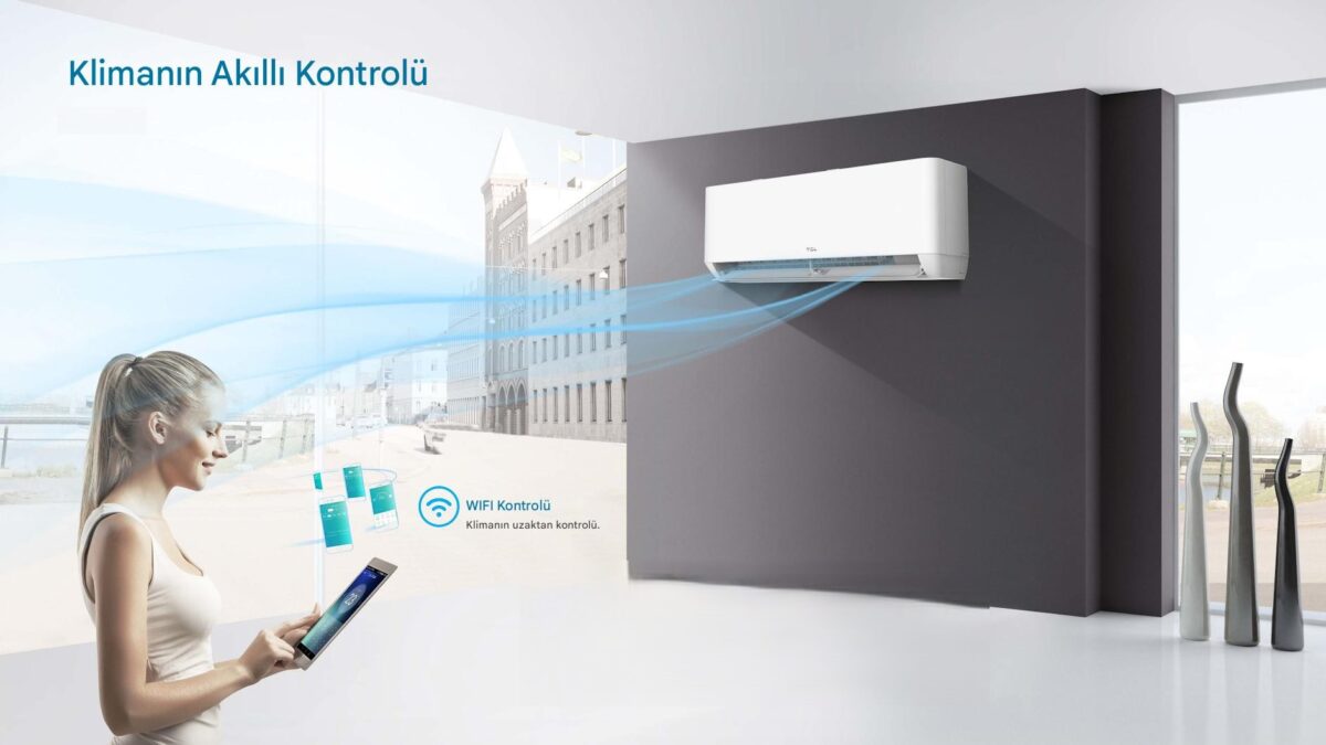 T-Pro Duvar Tipi Inverter 12000 BTU Klima Beyaz (SET) - Görsel 4